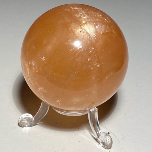 Calcit (Orangencalcit/Honigcalcit) Kugel